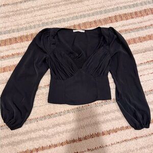 Abercrombie & Fitch Black Long Sleeve Top